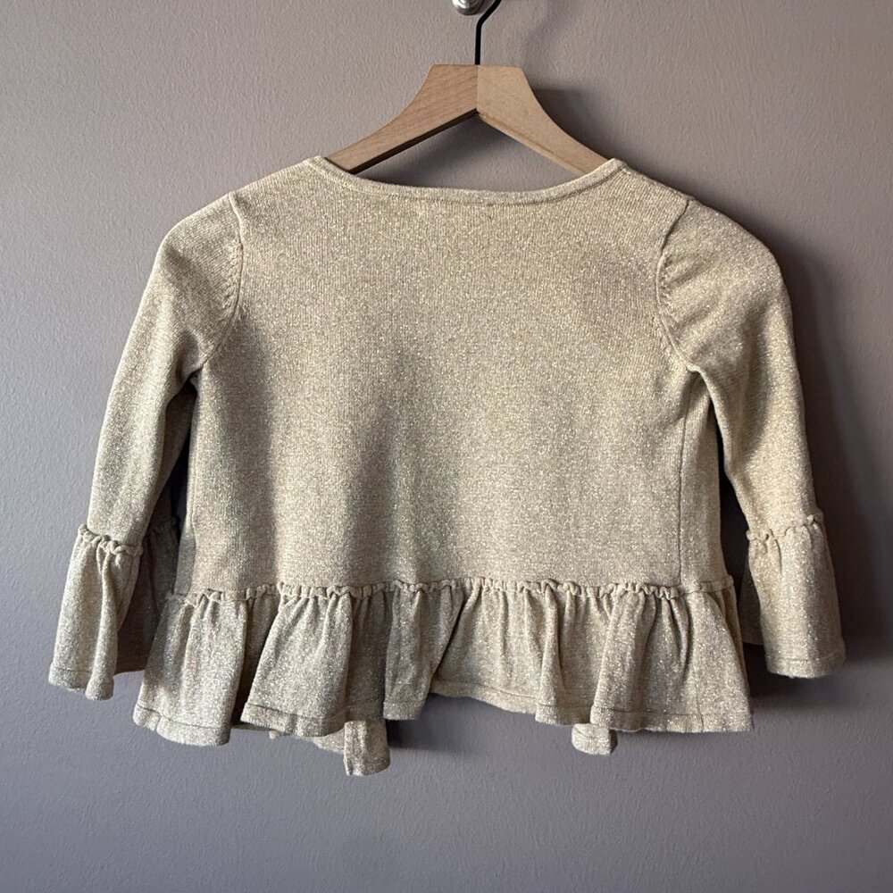 Youth Girl's L Lilly Pulitzer Gold Langley Sweater - Picture 4 of 8